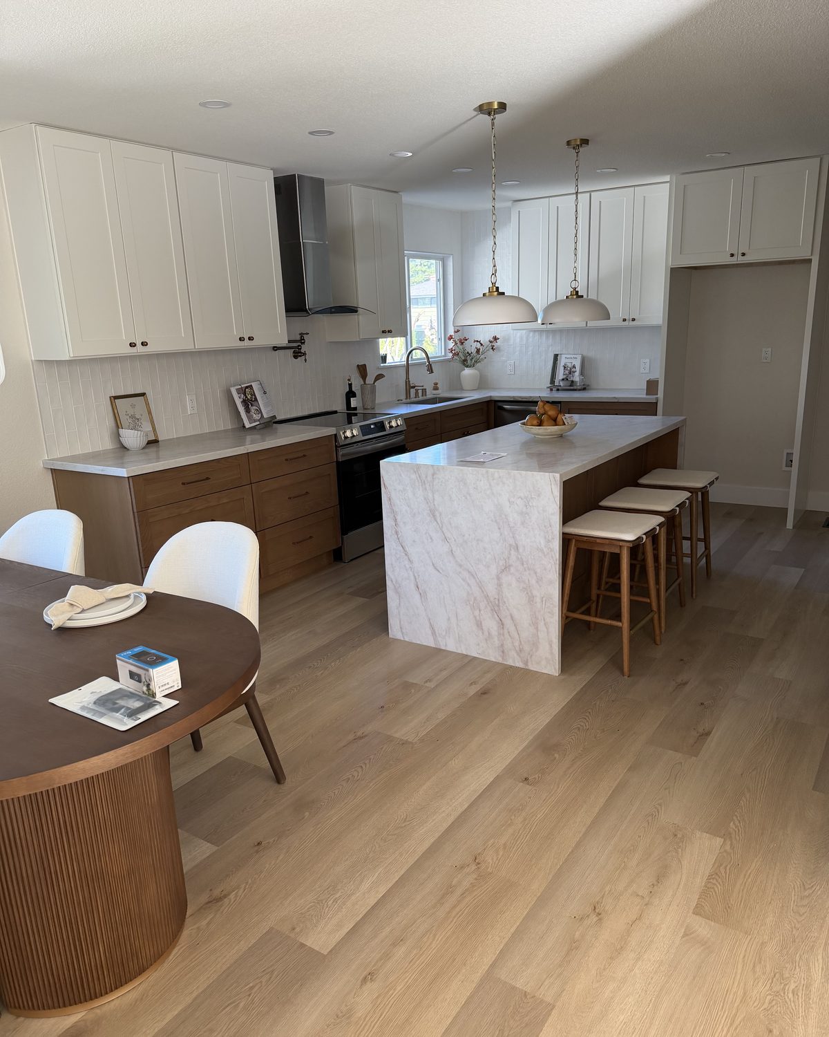 Finished kitchen after the remodel