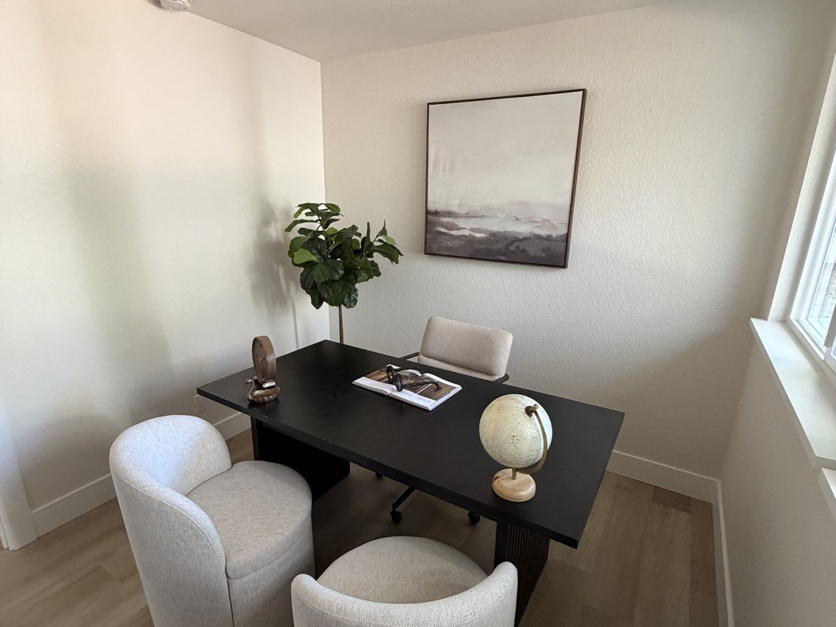 Home office after a whole-house remodel